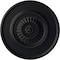Ekena Millwork Large Floral Ceiling Medallion, Hand-Painted Steel Gray, 41 1/8"OD x 2 1/2"P CM41FLSGS - alternate 1